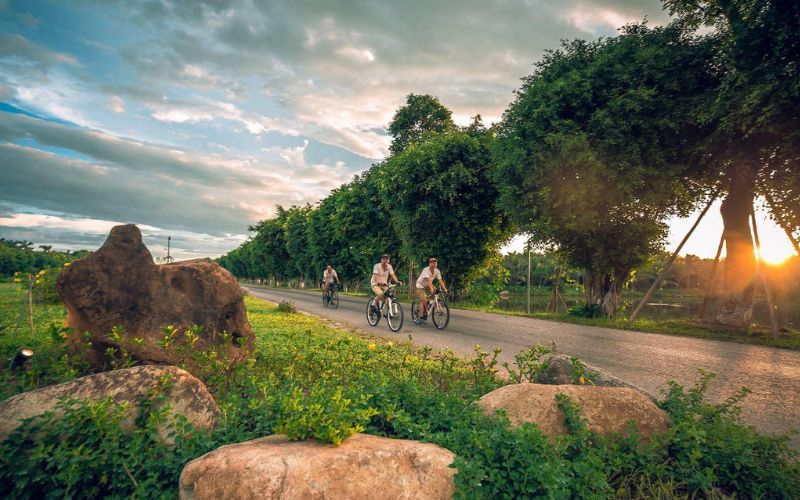 Thuê xe đạp đôi dạo quanh khu đô thị