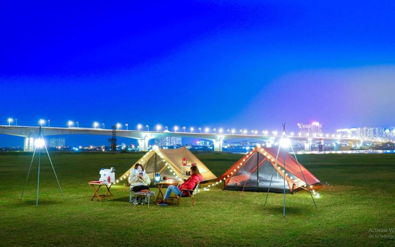 Bãi bồi chân cầu Vĩnh Tuy