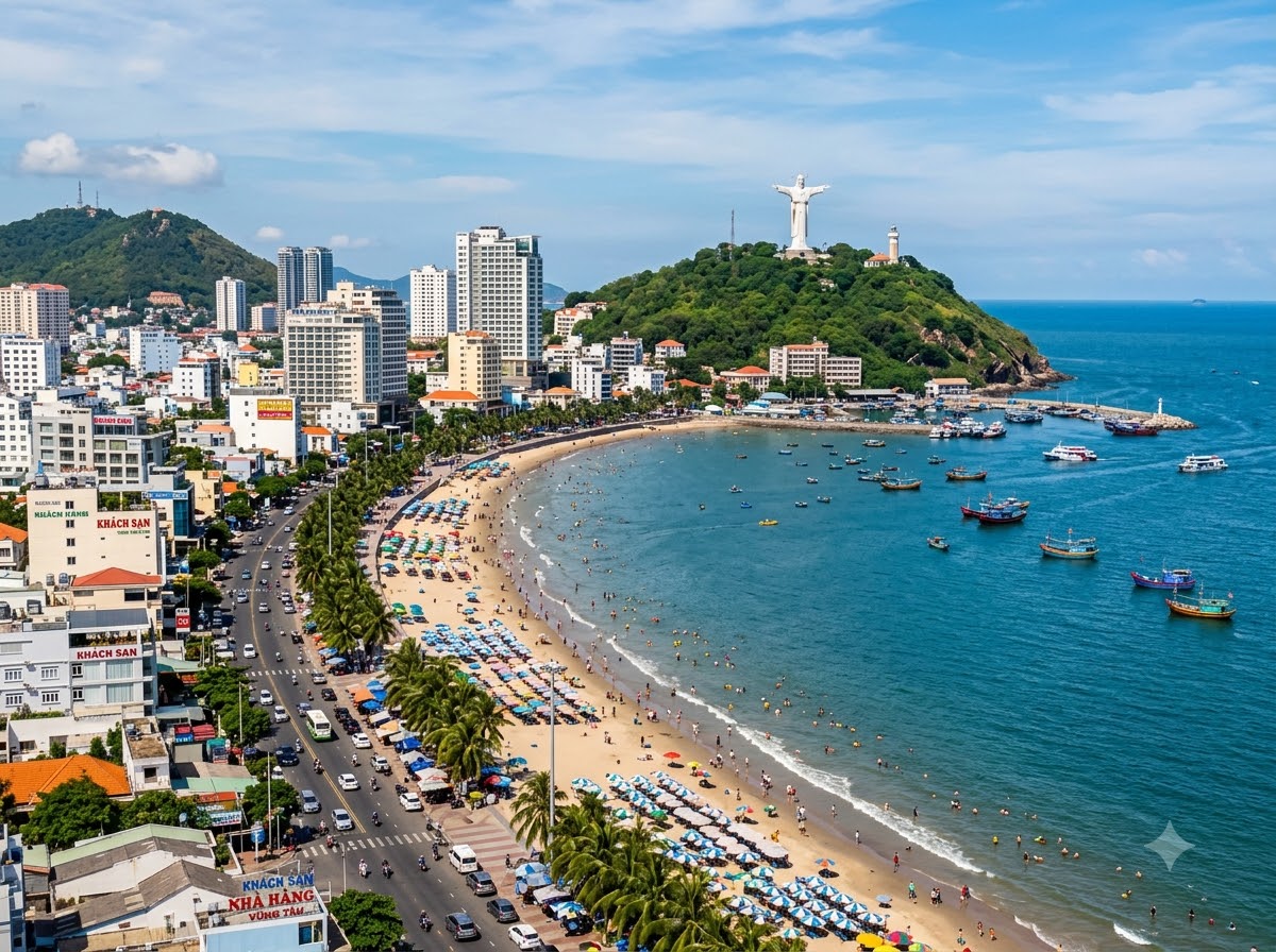 Vũng Tàu (Bà Rịa - Vũng Tàu) – Thành phố biển sôi động gần Sài Gòn