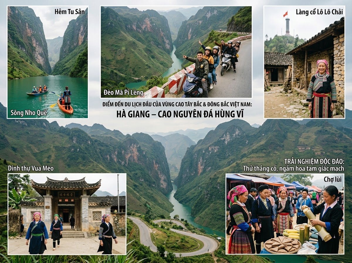 Hà Giang – Cao nguyên đá hùng vĩ - Top các địa điểm du lịch vùng núi cao Tây Bắc & Đông Bắc 