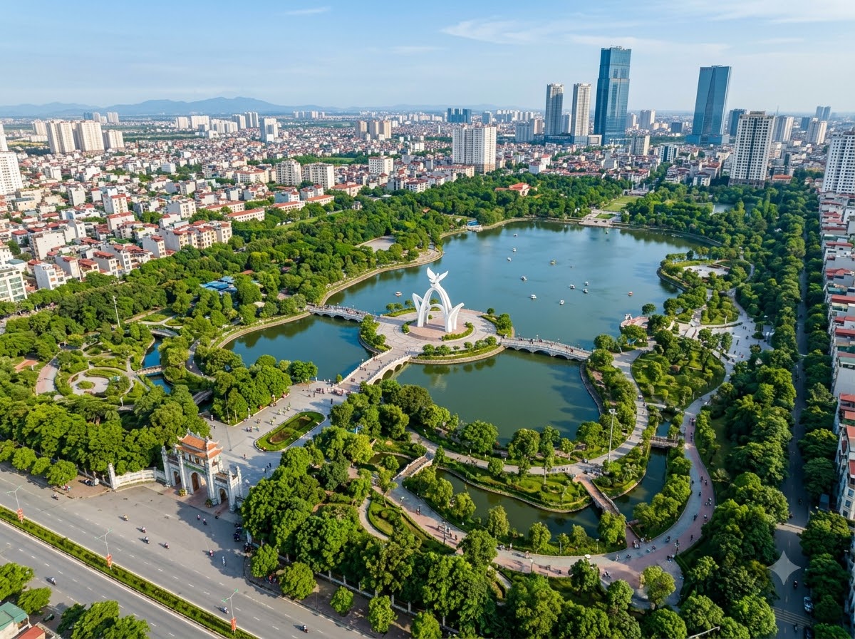 Giới thiệu tổng quan về Công viên Hòa Bình Hà Nội