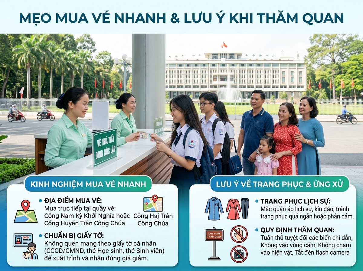 Kinh nghiệm mua vé và lưu ý quan trọng khi tham quan