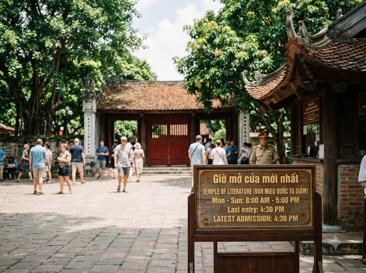 Giờ mở cửa Văn Miếu Quốc Tử Giám mới nhất