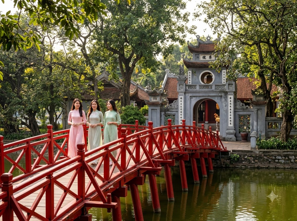 Khám phá những công trình biểu tượng quanh Hồ Hoàn Kiếm Tháp Bút và Đài Nghiên