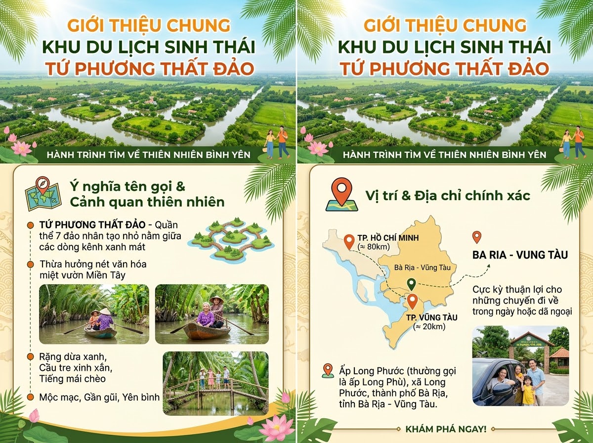 Giới thiệu chung về Khu du lịch sinh thái Tứ Phương Thất Đảo
