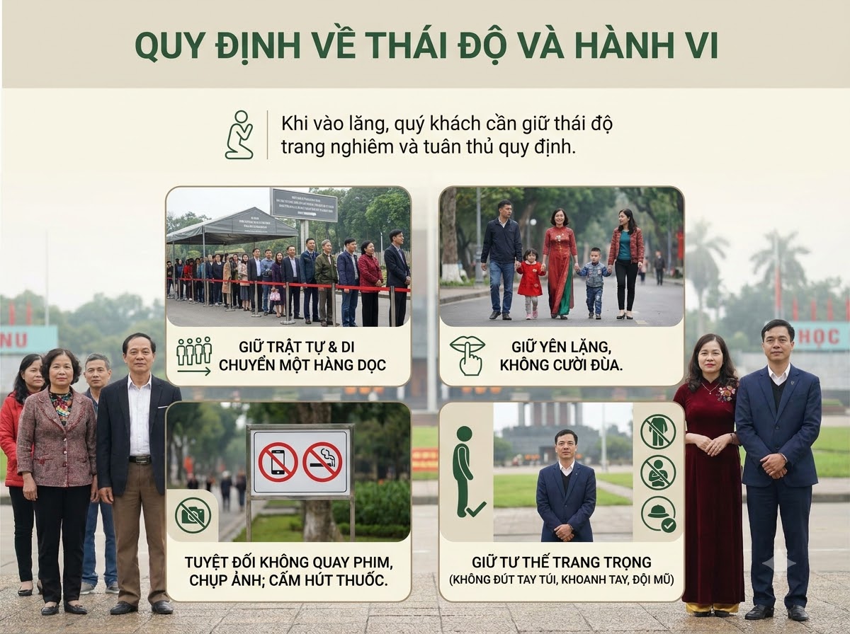 Quy định về tư trang và thiết bị điện tử